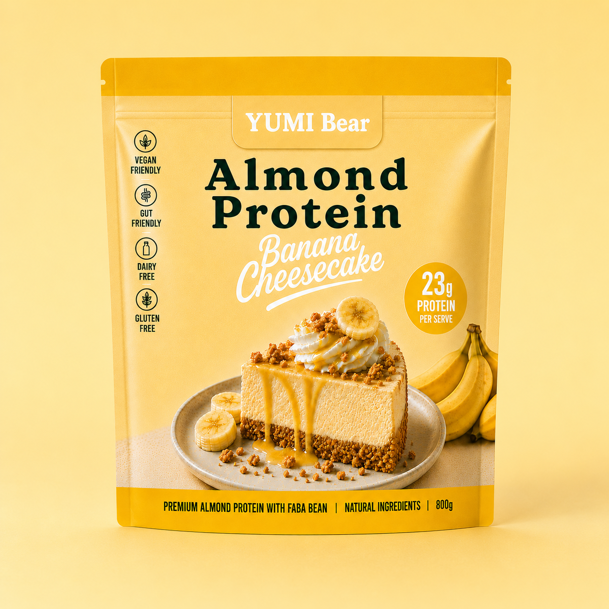 Almond Protein — Banana Cheesecake