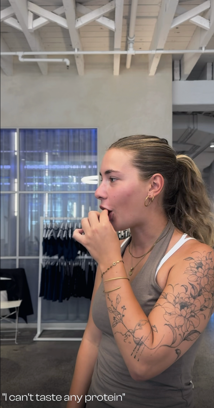 "I can't taste any protein"