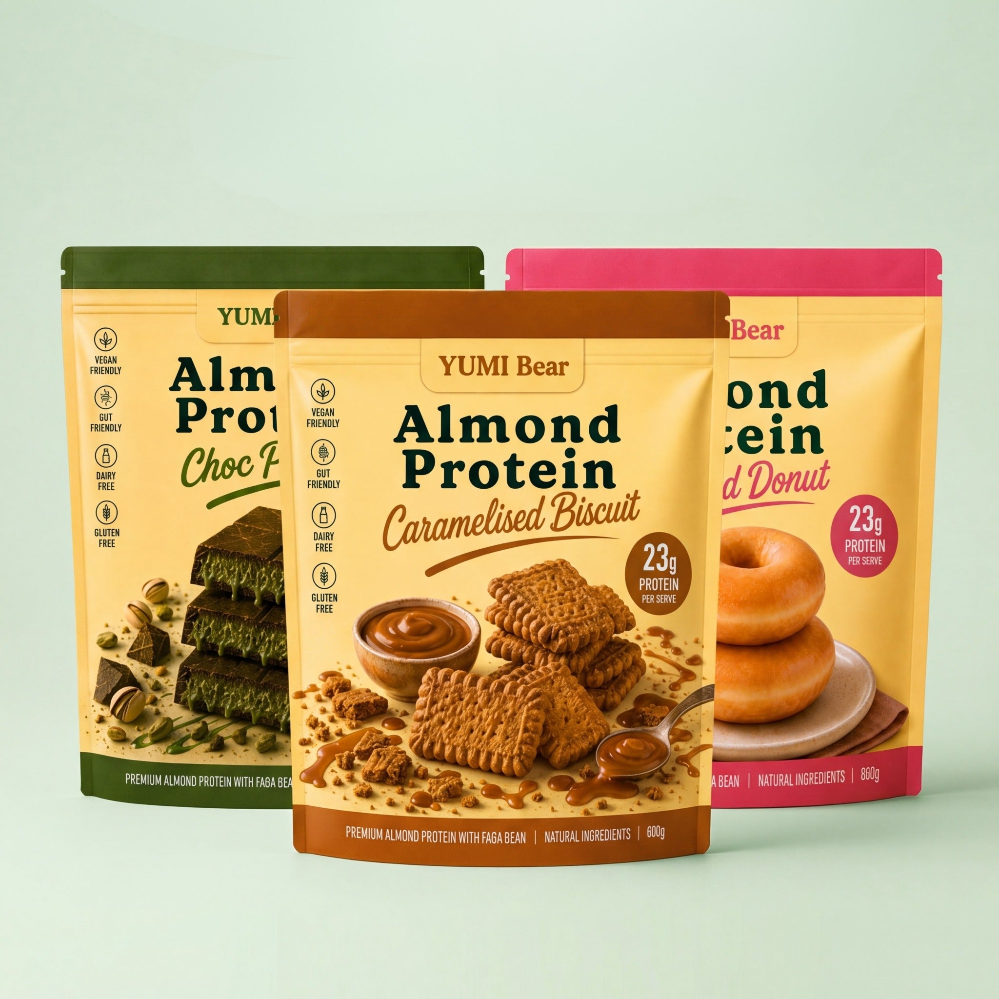 YUMI Bear Almond Protein flavours