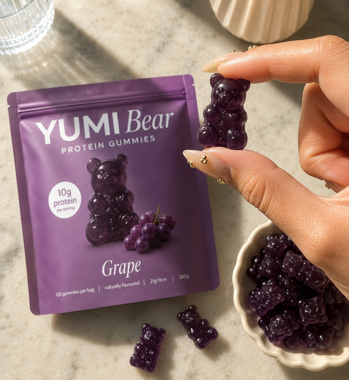 Yumi Bear Grape protein gummies